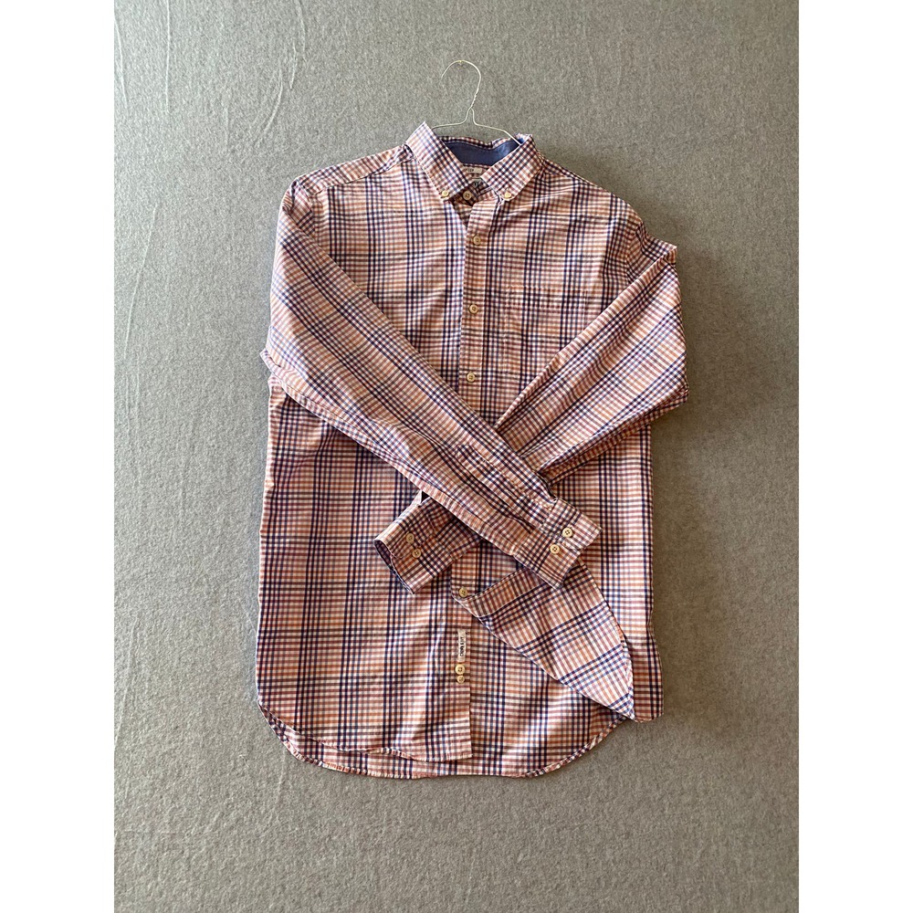 CROWN & IVY Mens Stretch Button‎ Down Plaid Long Sleeve Size Medium